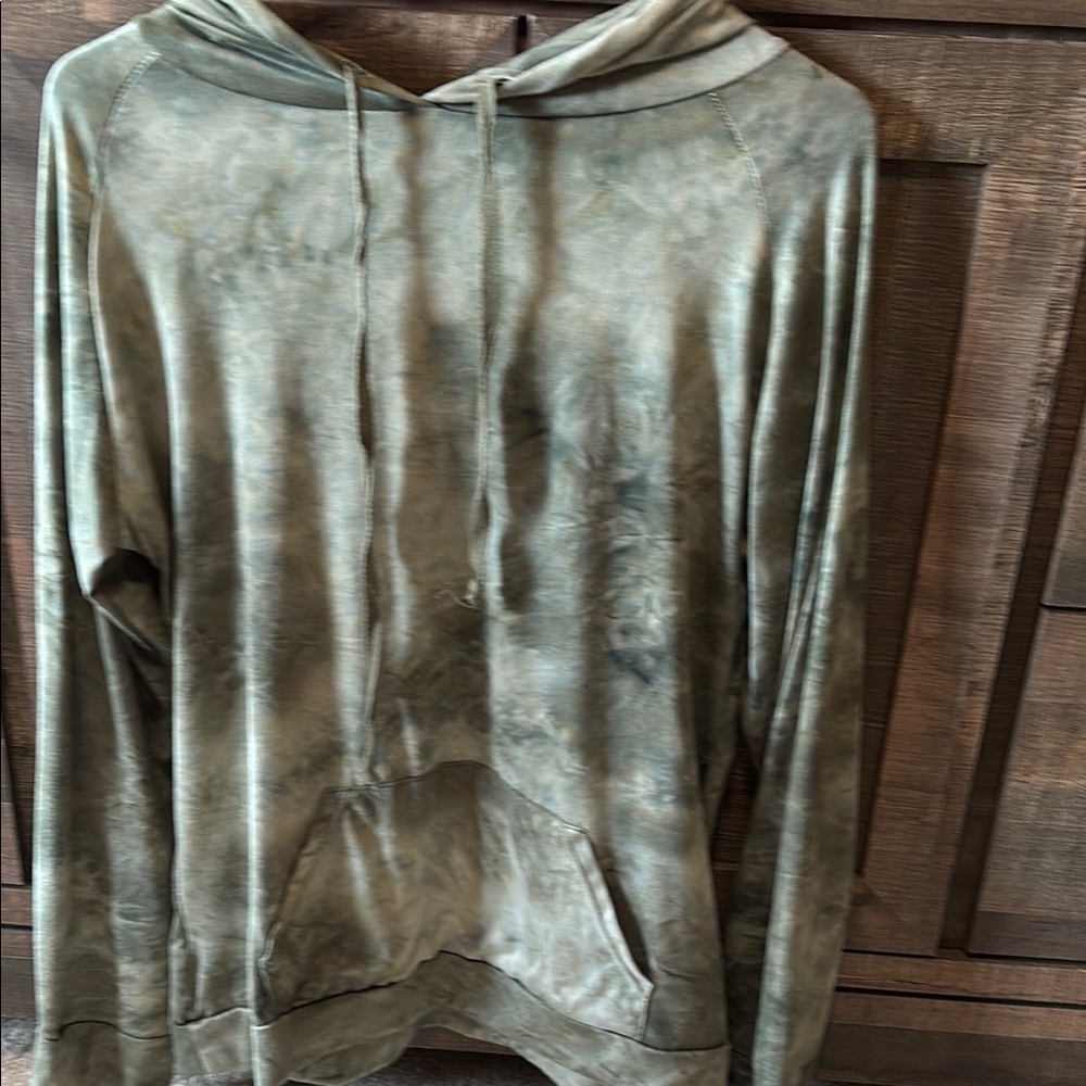 Green Tie-Dye Hoodie